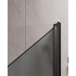 Шторка на ванну Timo T31 80 см чёрный